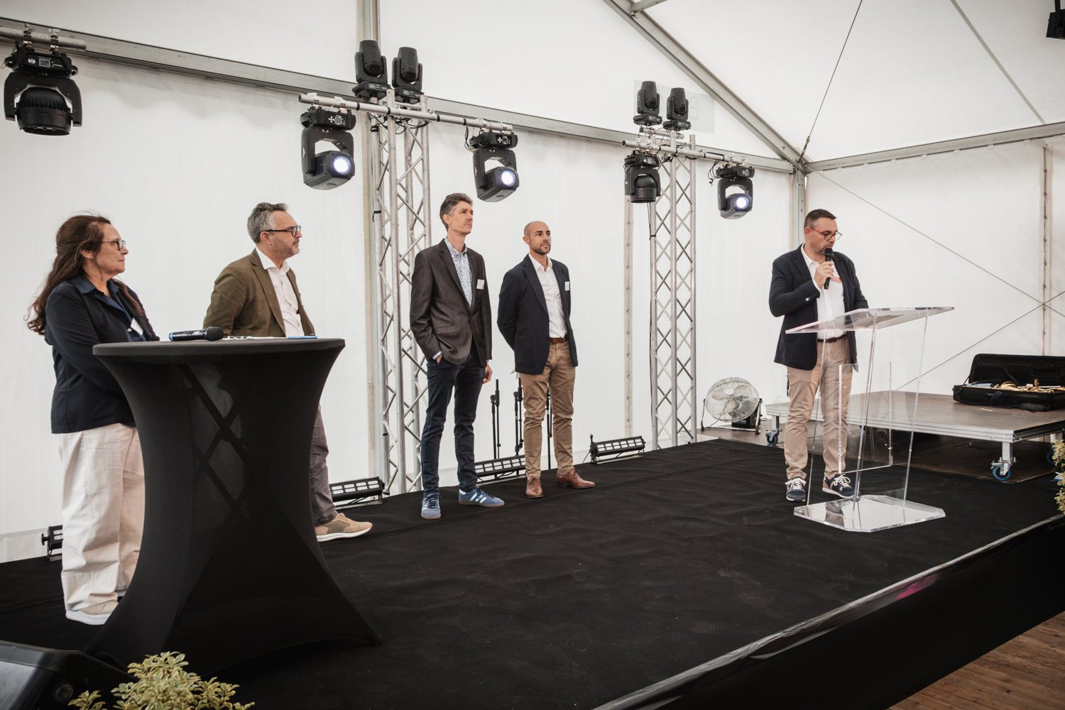 Discours des dirigeants du groupe ARAMIS, d'ISOSTA et de TIM Composites